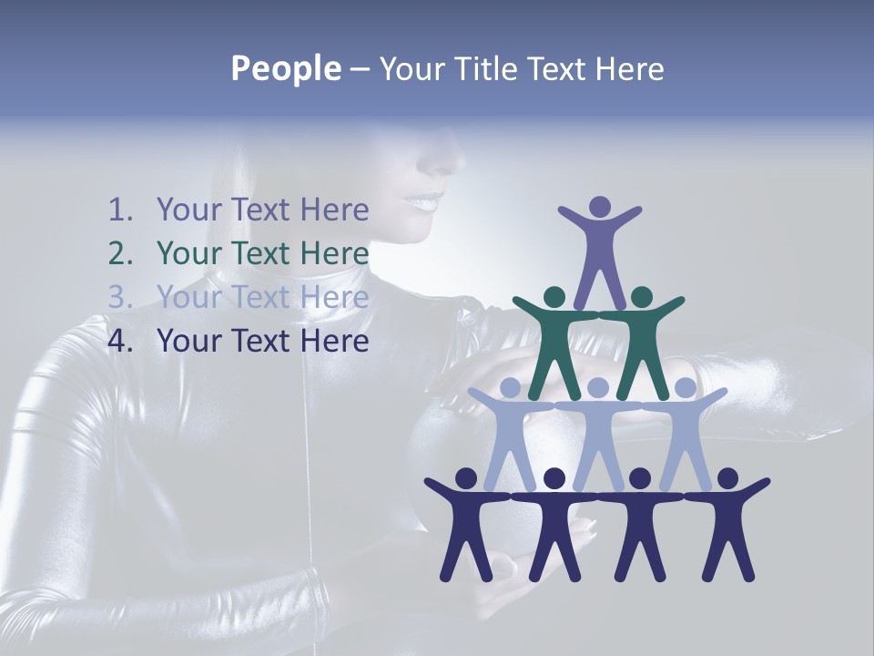 Woman Fashion Cyber PowerPoint Template