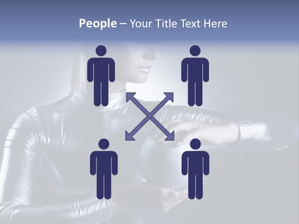 Woman Fashion Cyber PowerPoint Template