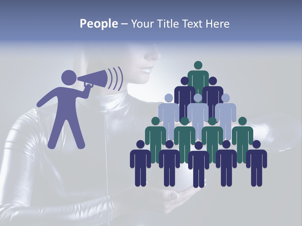 Woman Fashion Cyber PowerPoint Template