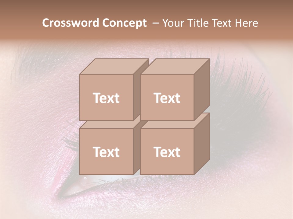 Black Eyeliner Mascara PowerPoint Template