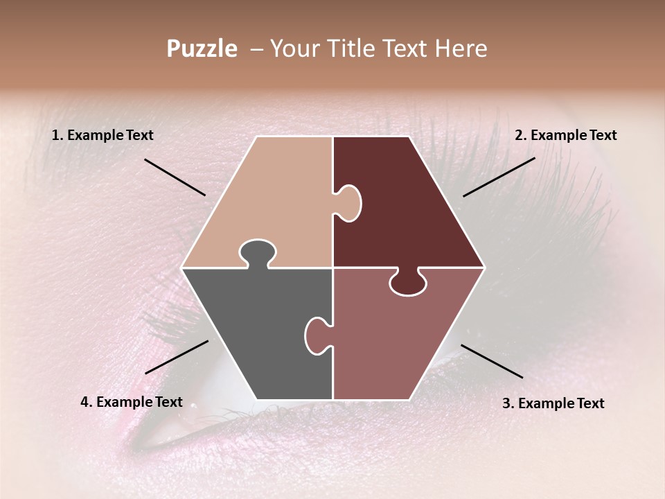 Black Eyeliner Mascara PowerPoint Template