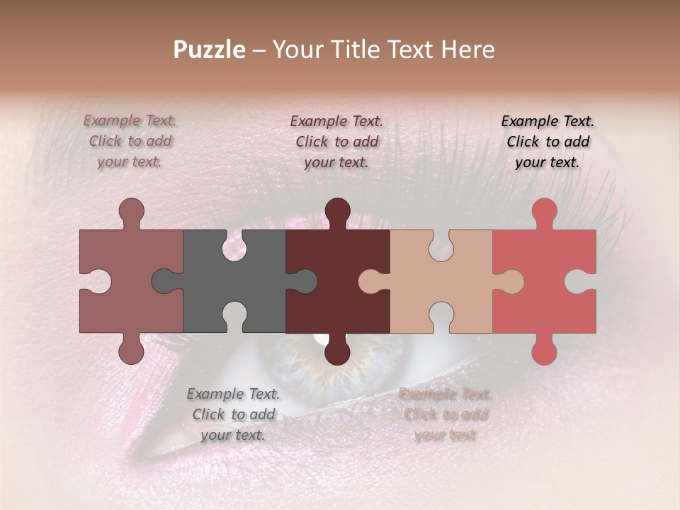 Black Eyeliner Mascara PowerPoint Template