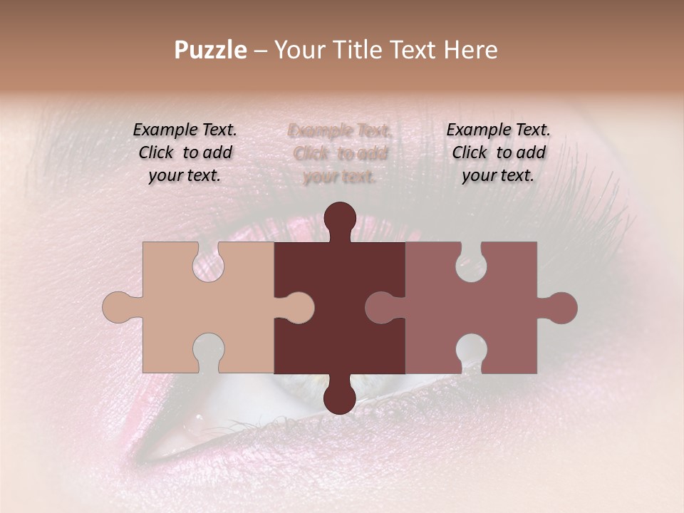 Black Eyeliner Mascara PowerPoint Template