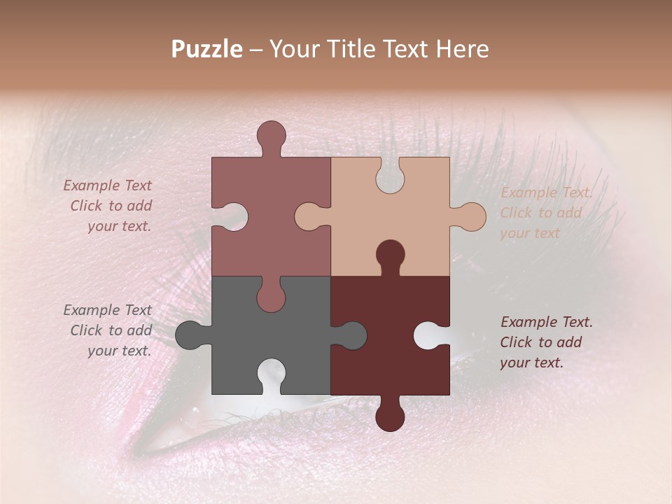 Black Eyeliner Mascara PowerPoint Template