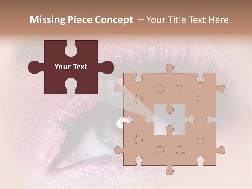 Black Eyeliner Mascara PowerPoint Template