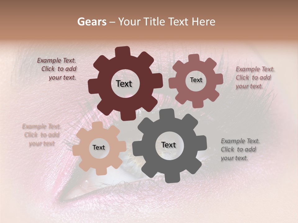 Black Eyeliner Mascara PowerPoint Template