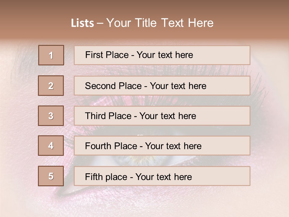 Black Eyeliner Mascara PowerPoint Template