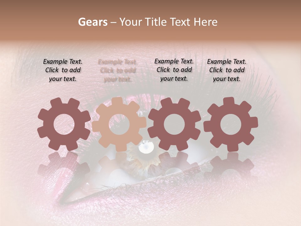 Black Eyeliner Mascara PowerPoint Template