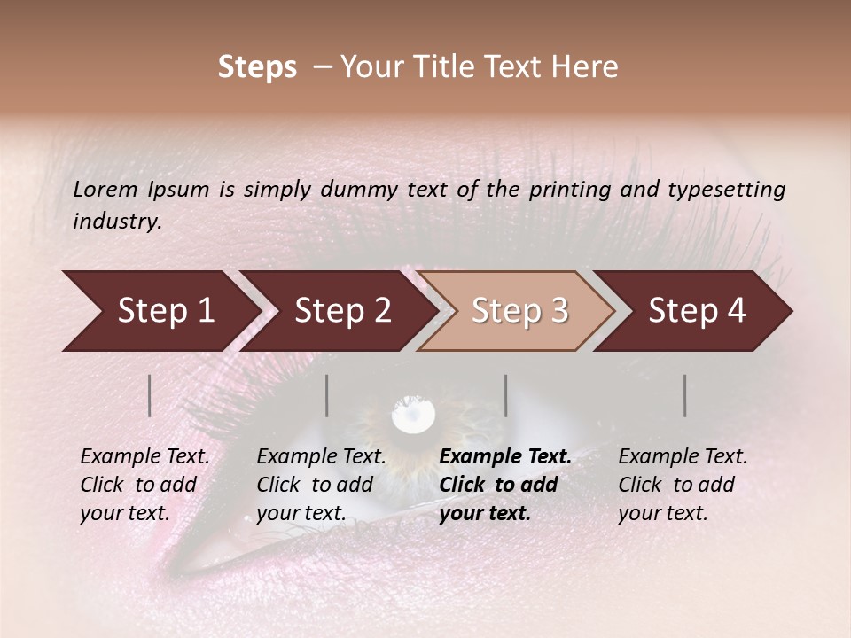 Black Eyeliner Mascara PowerPoint Template