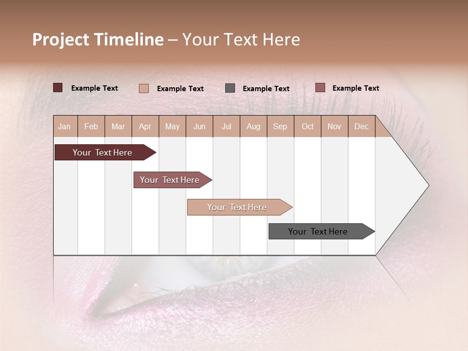 Black Eyeliner Mascara PowerPoint Template
