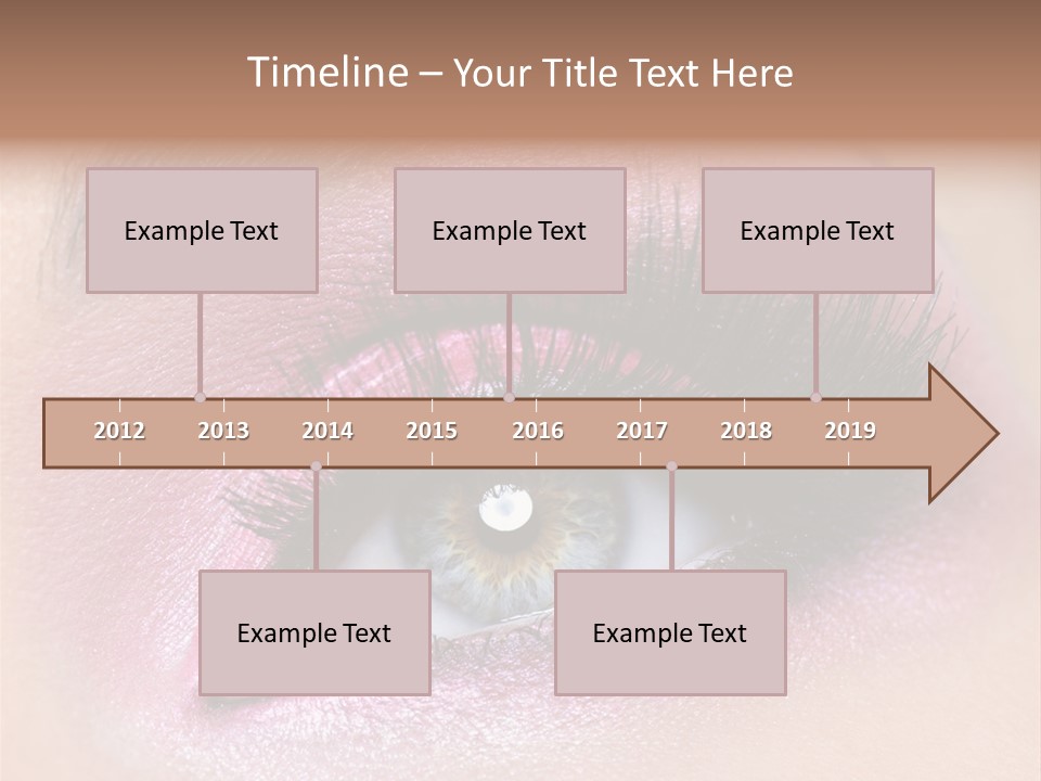 Black Eyeliner Mascara PowerPoint Template