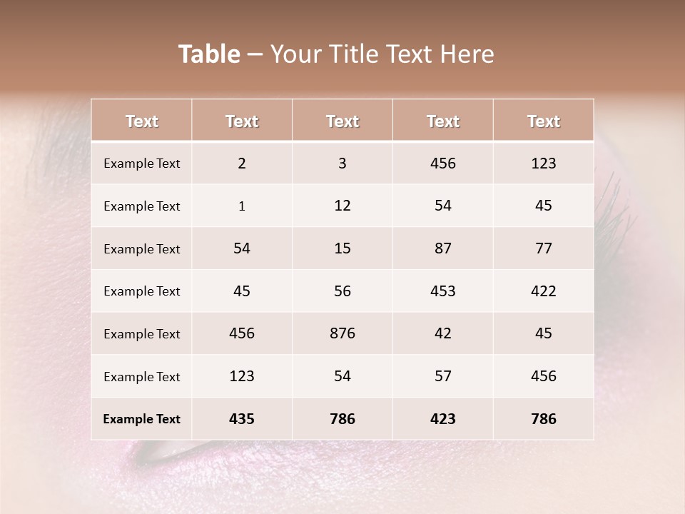 Black Eyeliner Mascara PowerPoint Template