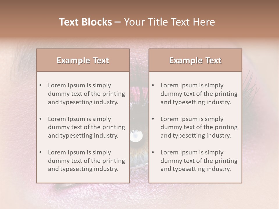 Black Eyeliner Mascara PowerPoint Template