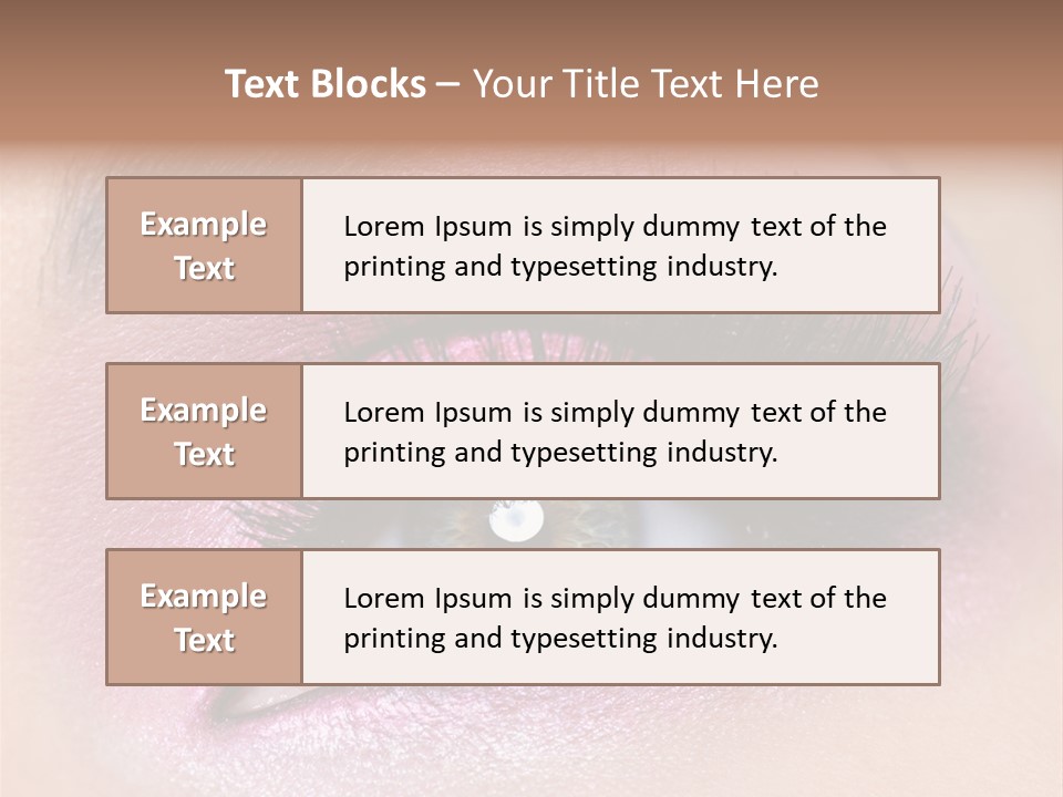 Black Eyeliner Mascara PowerPoint Template