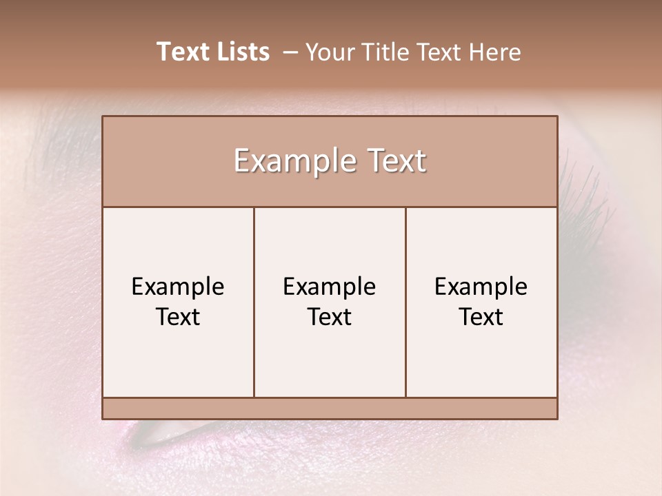 Black Eyeliner Mascara PowerPoint Template