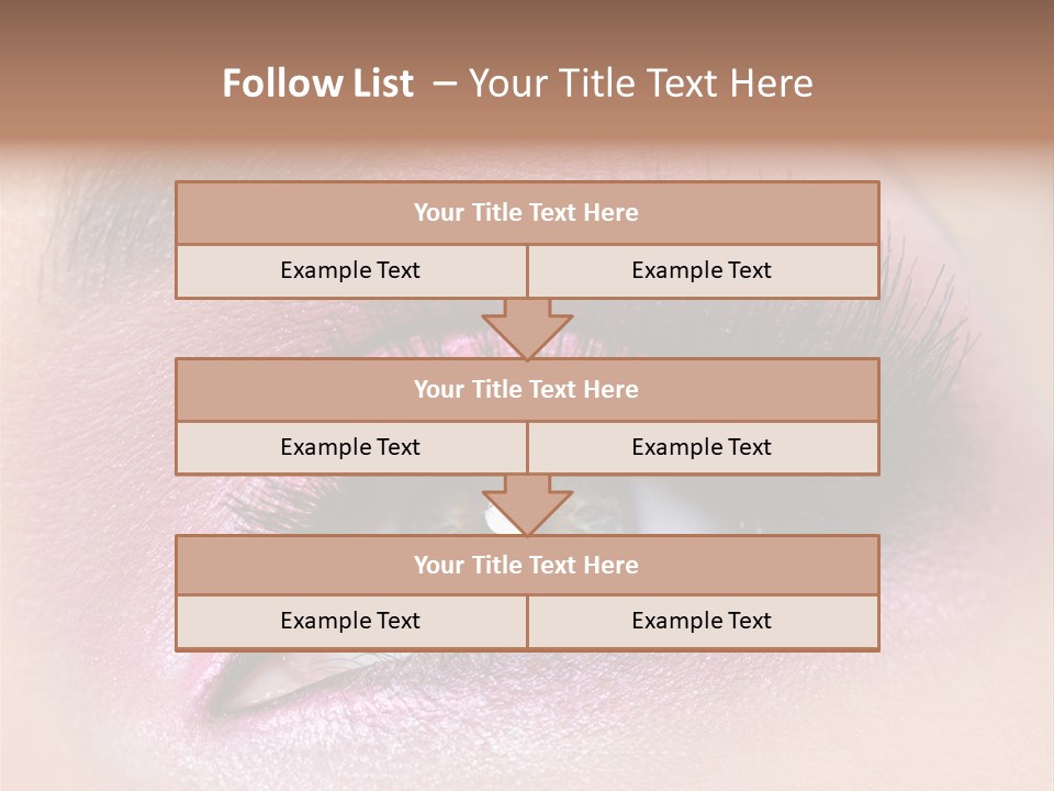 Black Eyeliner Mascara PowerPoint Template