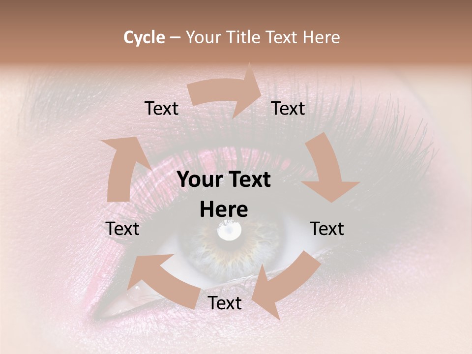 Black Eyeliner Mascara PowerPoint Template