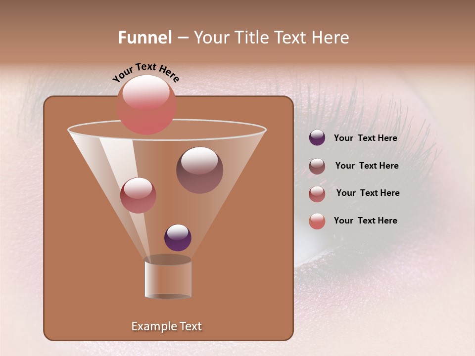 Black Eyeliner Mascara PowerPoint Template