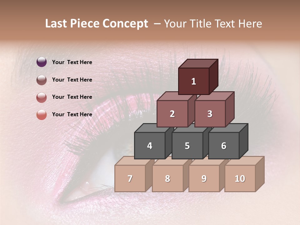 Black Eyeliner Mascara PowerPoint Template