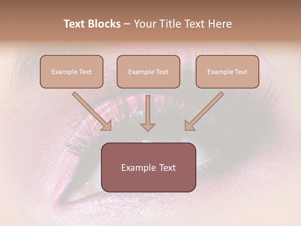 Black Eyeliner Mascara PowerPoint Template