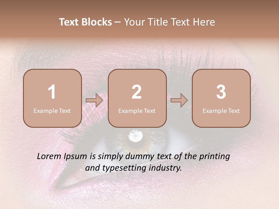 Black Eyeliner Mascara PowerPoint Template