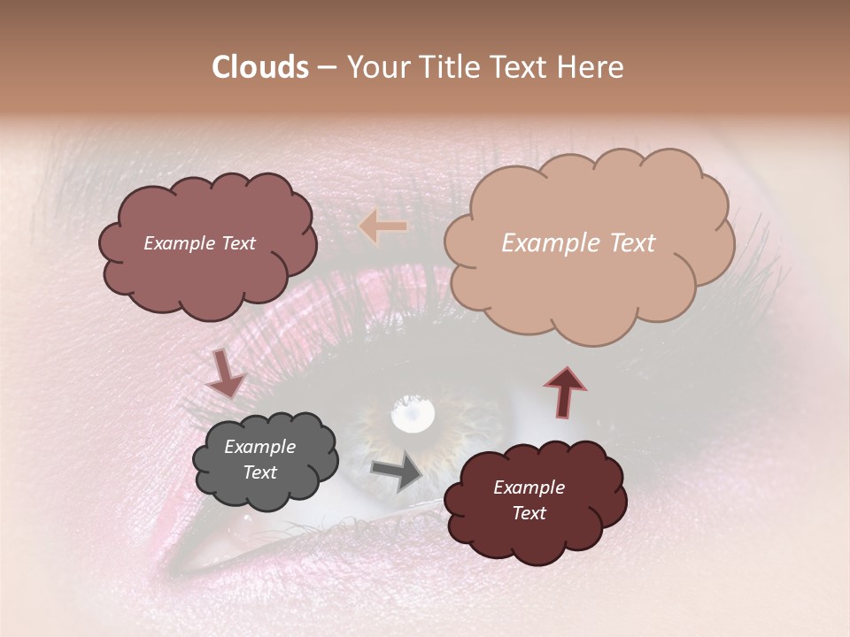 Black Eyeliner Mascara PowerPoint Template