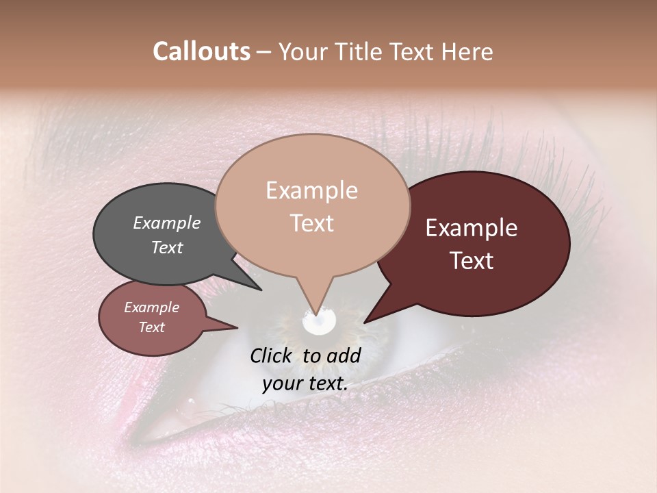 Black Eyeliner Mascara PowerPoint Template