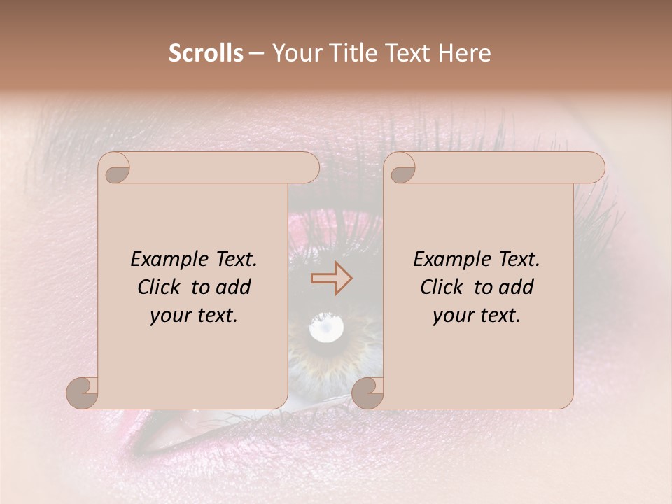 Black Eyeliner Mascara PowerPoint Template