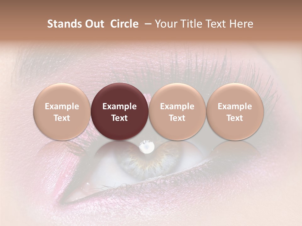 Black Eyeliner Mascara PowerPoint Template