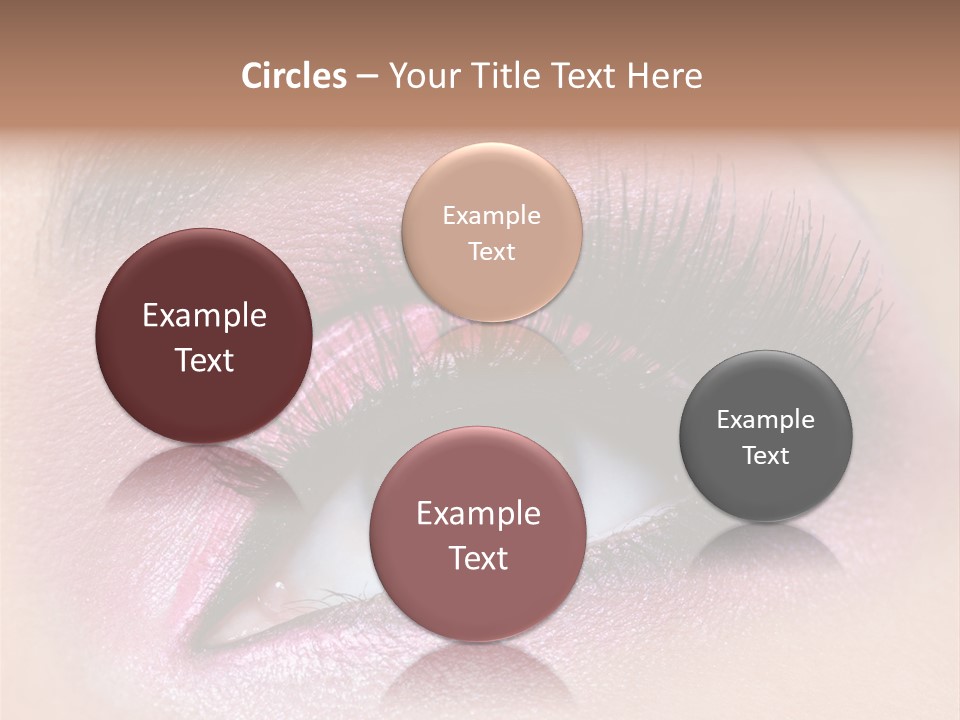 Black Eyeliner Mascara PowerPoint Template