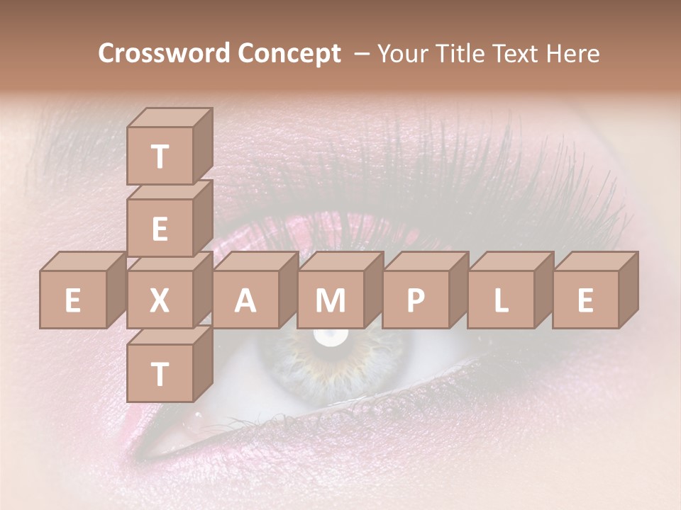 Black Eyeliner Mascara PowerPoint Template