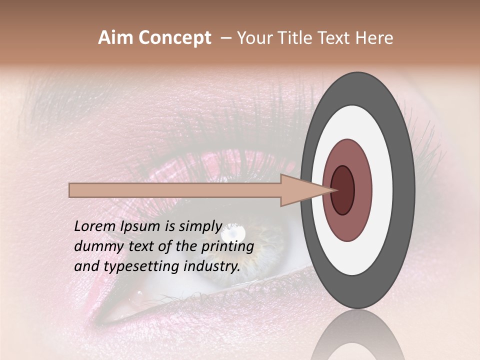 Black Eyeliner Mascara PowerPoint Template