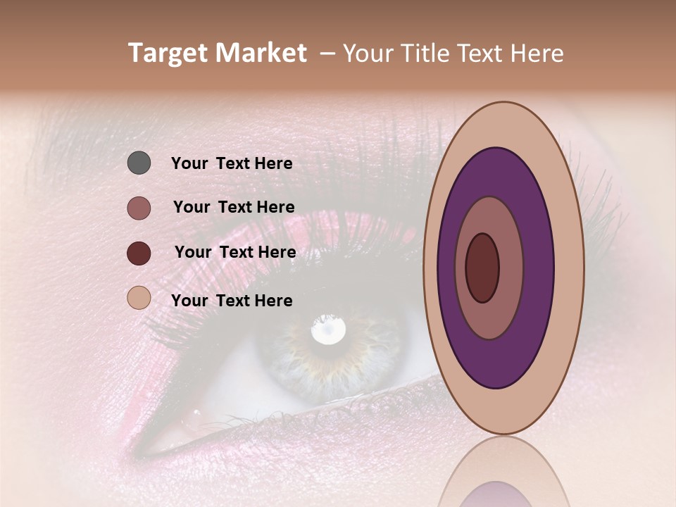 Black Eyeliner Mascara PowerPoint Template