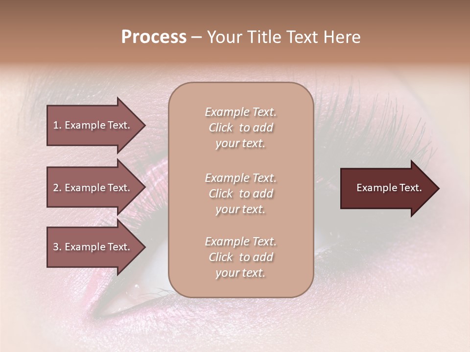 Black Eyeliner Mascara PowerPoint Template