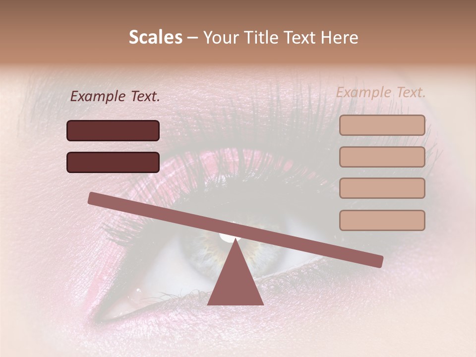 Black Eyeliner Mascara PowerPoint Template