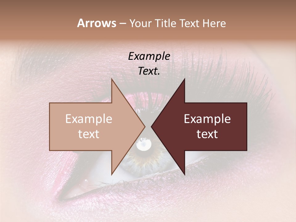 Black Eyeliner Mascara PowerPoint Template