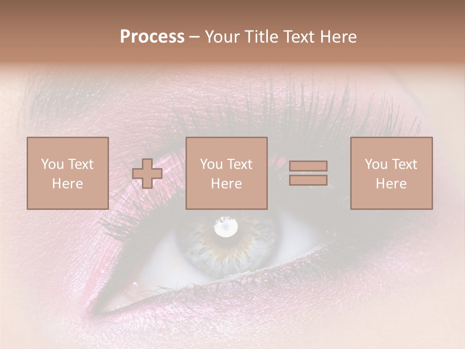 Black Eyeliner Mascara PowerPoint Template