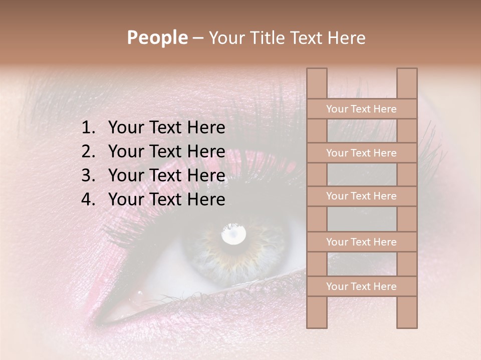 Black Eyeliner Mascara PowerPoint Template