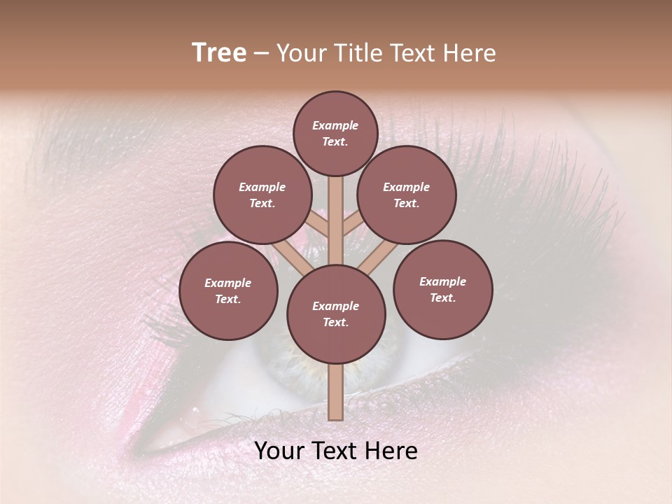 Black Eyeliner Mascara PowerPoint Template