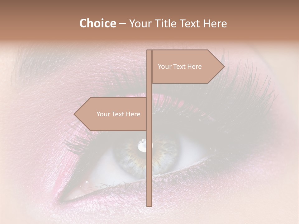 Black Eyeliner Mascara PowerPoint Template