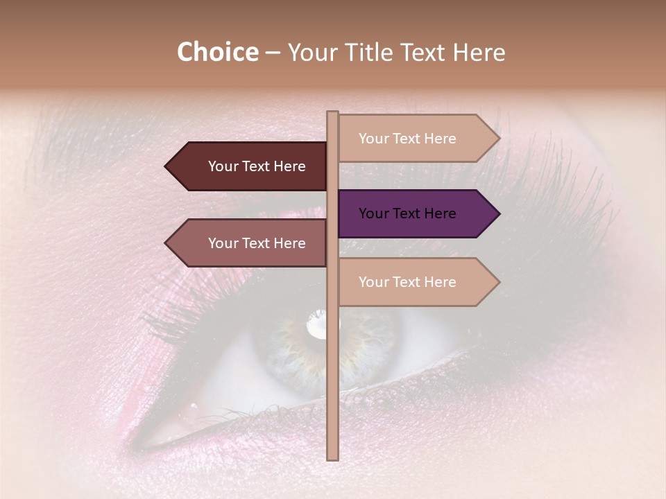 Black Eyeliner Mascara PowerPoint Template
