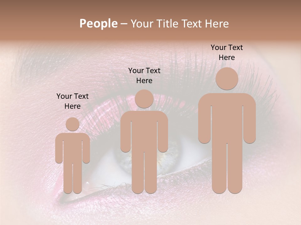 Black Eyeliner Mascara PowerPoint Template