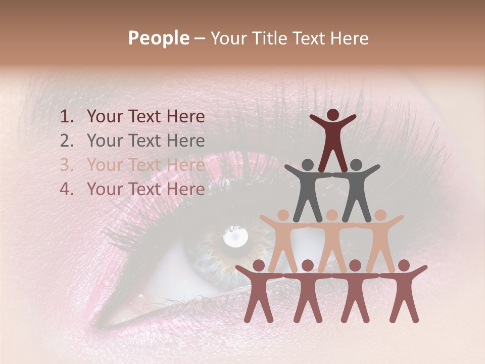 Black Eyeliner Mascara PowerPoint Template