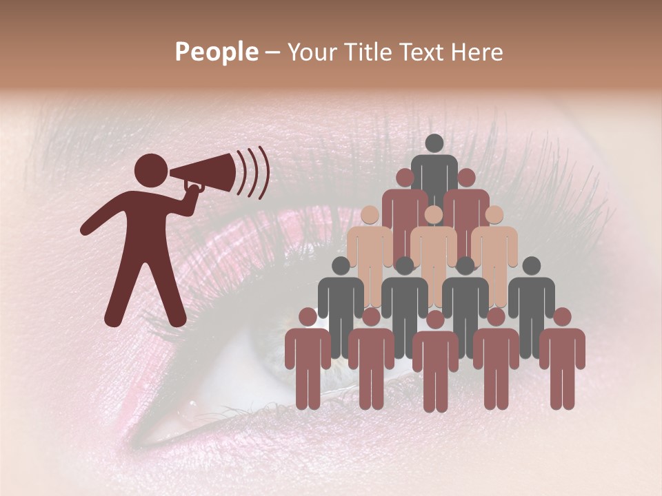 Black Eyeliner Mascara PowerPoint Template