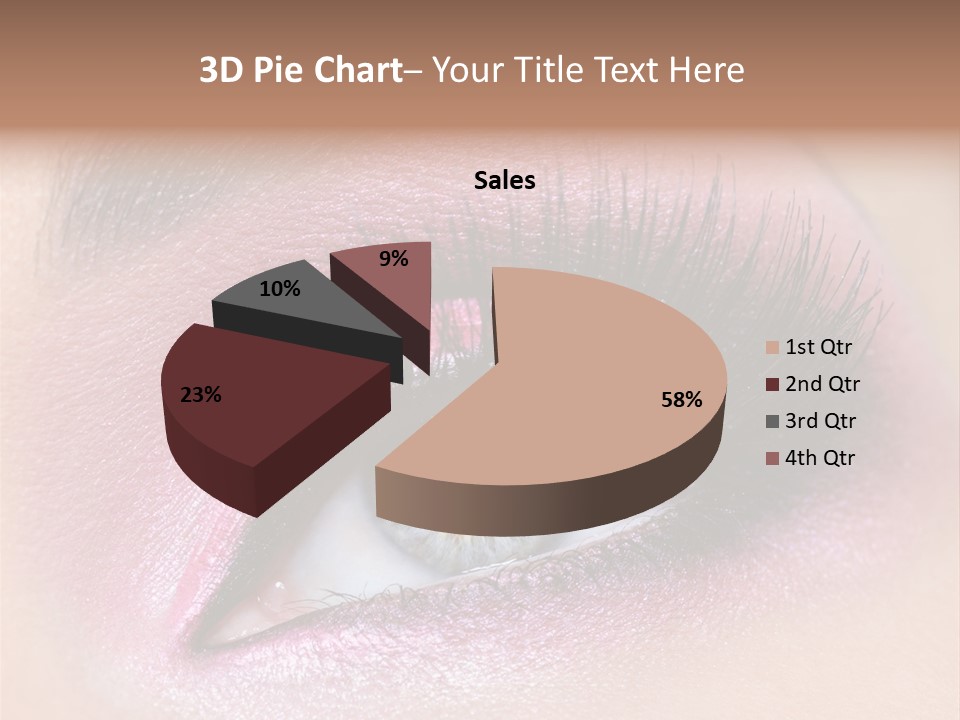 Black Eyeliner Mascara PowerPoint Template