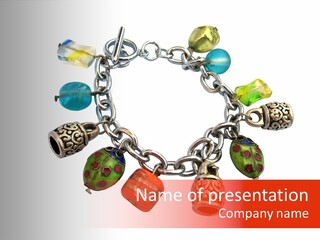 Armlet Gem Decoration PowerPoint Template