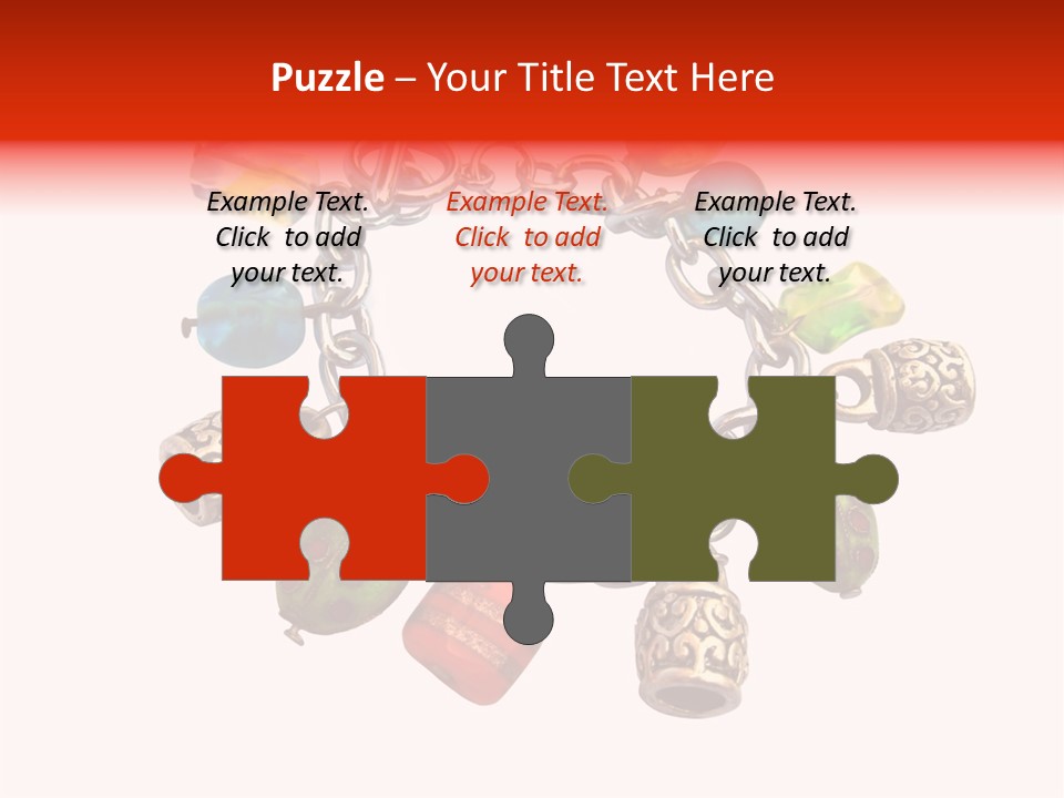 Armlet Gem Decoration PowerPoint Template