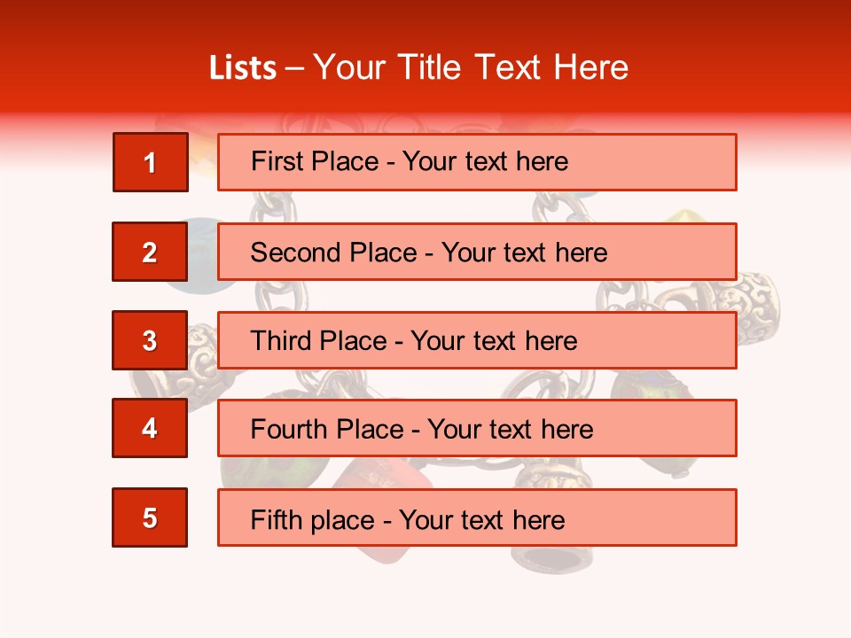 Armlet Gem Decoration PowerPoint Template