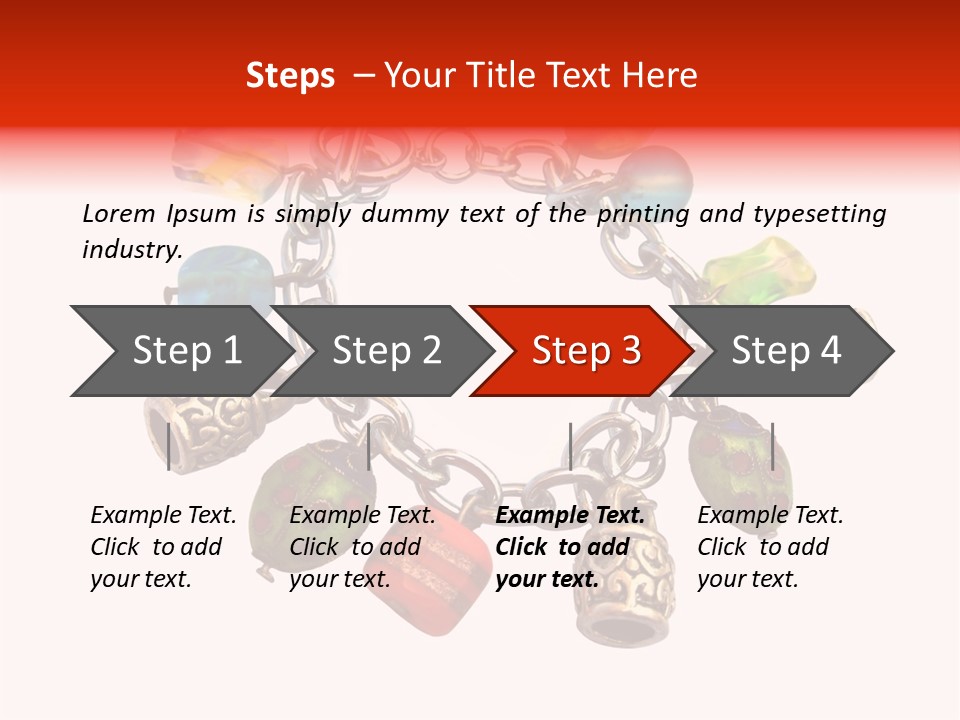 Armlet Gem Decoration PowerPoint Template