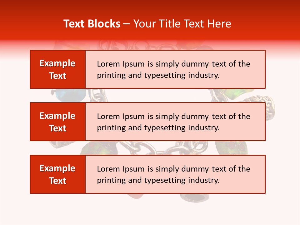 Armlet Gem Decoration PowerPoint Template